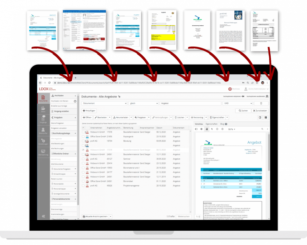 Dokumentenmanagementsystem (DMS) - LDOX.ECM Für Ihr Unternehmen